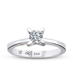 0.21 ct.Hera Solitaire Diamond Ring - 1