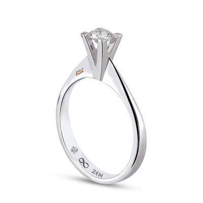 0.26 ct.Everest Solitaire Diamond Ring - 3