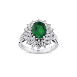 2.69 ct.Emerald Diamond Ring - 1