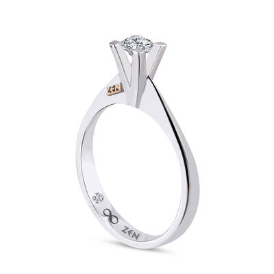 0.28 ct.Everest Solitaire Diamond Ring - 3