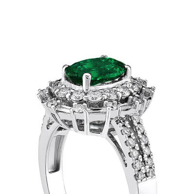 1.59 ct.Emerald Diamond Ring - 4