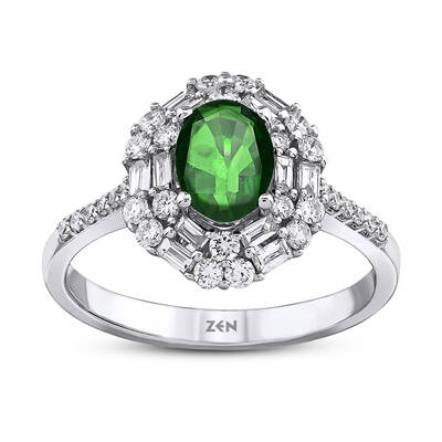 1.45 ct.Emerald Diamond Ring - 1