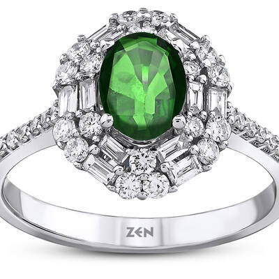 1.45 ct.Emerald Diamond Ring - 2