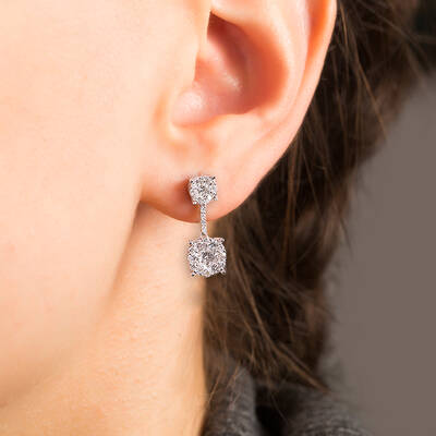 1.13 ct.Diamond Earring - 1