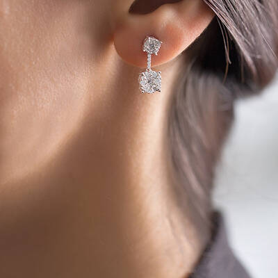 1.13 ct.Diamond Earring - 2