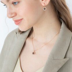2.26 ct.Multicolor Gemstone Diamond Earring - 4