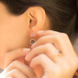 2.26 ct.Multicolor Gemstone Diamond Earring - 3