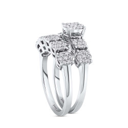 0.77 ct.Twins Diamond Ring - 4