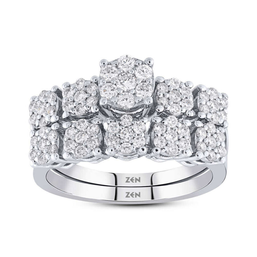 0.77 ct.Twins Diamond Ring - 1