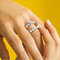 0.77 ct.Twins Diamond Ring - 5
