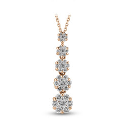 0.66 ct.Reina Diamond Pendant - 2