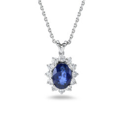 1.22 ct.Sapphire Diamond Pendant - 2