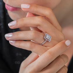 1.10 Carat Baguette Diamond Ring - 2