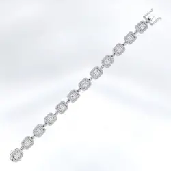 4.75 ct.Baguette Diamond Bracelet - 1