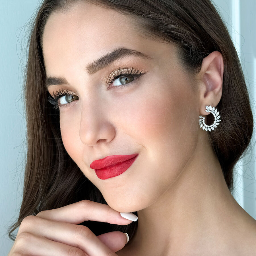 4.21 ct.Diamond Earrings - 2