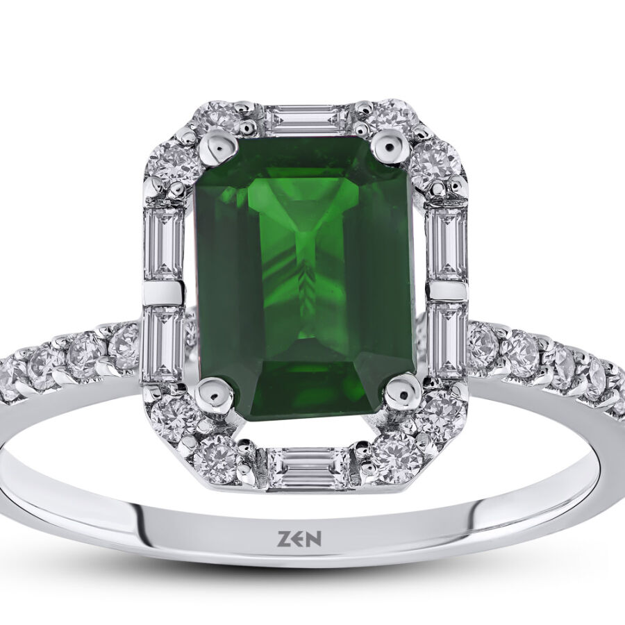 1.72 ct.Emerald Diamond Ring - 2