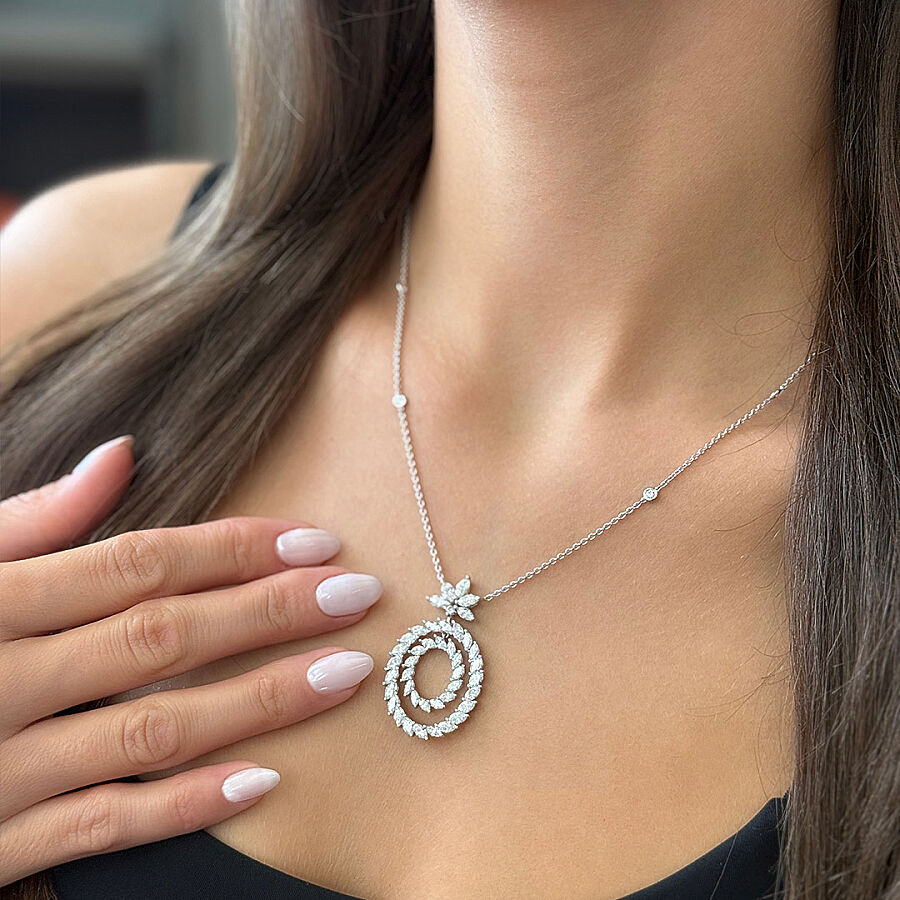 4.63 Carat Marquise Diamond Pendant - 2