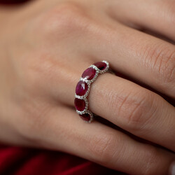 2.66 ct.Ruby Diamond Ring - 1