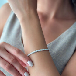 سوار مرصّع بالألماس 3.04 قيراط - 2