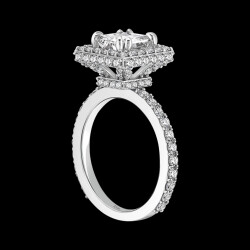 3.07 ct.Princess Cut Solitaire Diamond Ring - 3