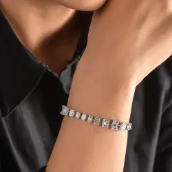 4.56 ct.Baguette Diamond Bracelet - 1