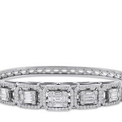 3.24 ct.Baguette Diamond Bracelet - 2