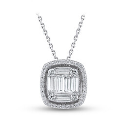 1.15 ct.Baguette Diamond Pendant - 2