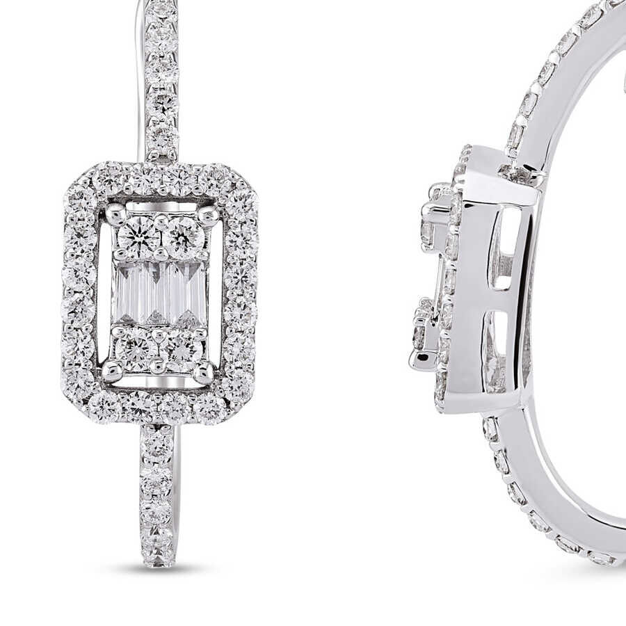1.01 ct.Baguette Diamond Earring - 4