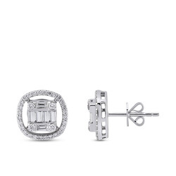 0.53 ct.Baguette Diamond Earring - Zen Diamond