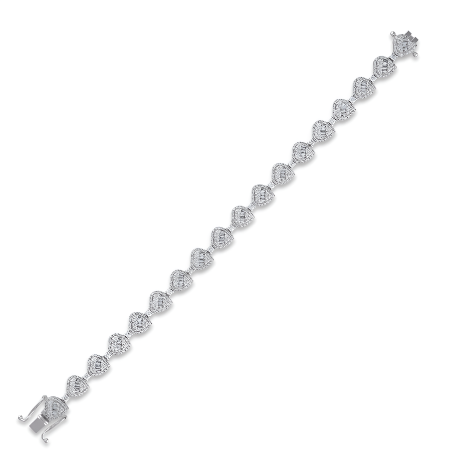 3.24 ct.Baguette Diamond Bracelet - 1