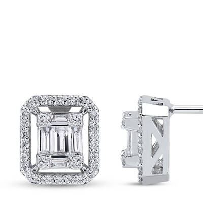 0.35 ct.Baguette Diamond Earring - 2