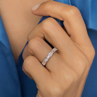 0.46 ct.Baguette Diamond Ring - 3
