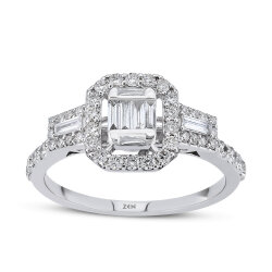 0.63 Carat Baguette Diamond Ring - 1