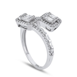 0.62 ct.Baguette Diamond Ring - 3