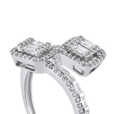 0.62 ct.Baguette Diamond Ring - 4