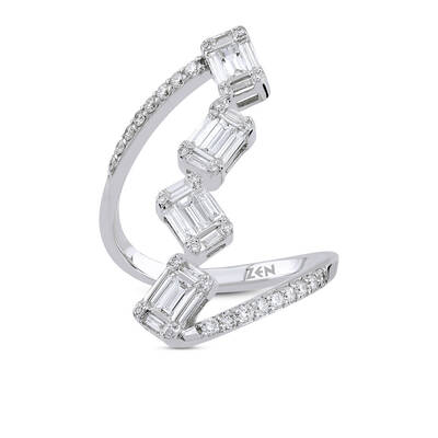 0.82 ct.Baguette Diamond Ring - 1