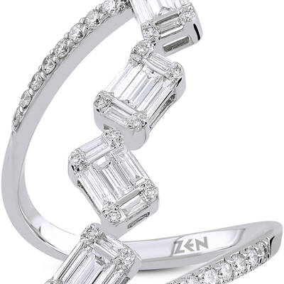 0.82 ct.Baguette Diamond Ring - 2