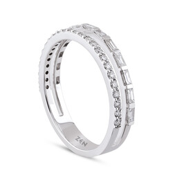 0.38 ct.Duet Baguette Diamond Ring - 3