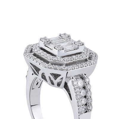 1.30 ct.Baguette Diamond Ring - 4