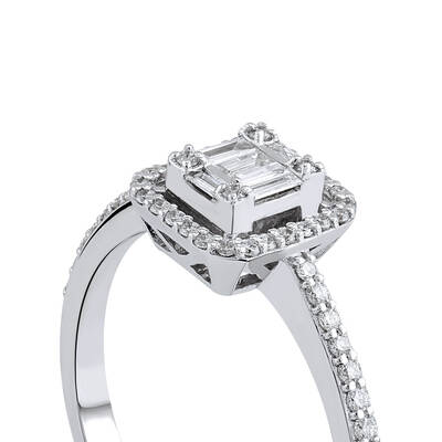 0.24 ct.Baguette Diamond Ring - 5