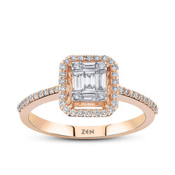 0.38 ct.Baguette Diamond Ring - Zen Diamond