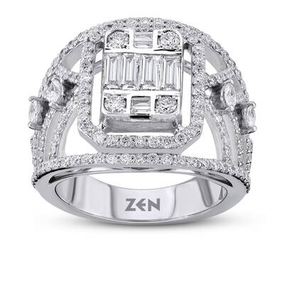 1.68 Carat Baguette Diamond Ring - 1