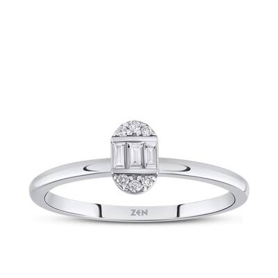 0.11 ct.Baguette Diamond Ring - 1