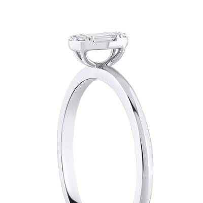 0.11 ct.Baguette Diamond Ring - 3