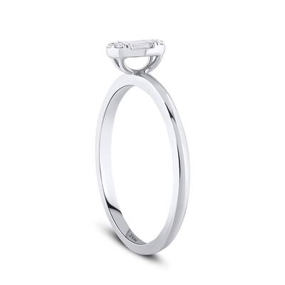 0.11 ct.Baguette Diamond Ring - 4