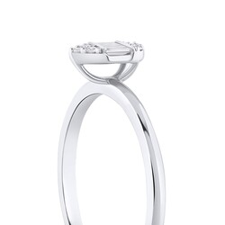 0.12 ct.Baguette Diamond Ring - 4