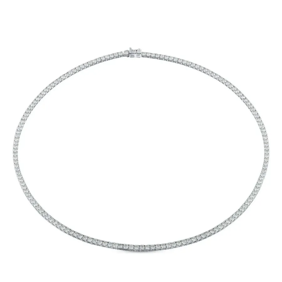 11.45 ct.Diamond Tennis Necklace - 1