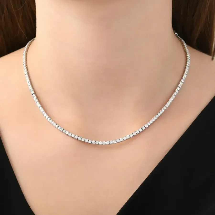 11.45 ct.Diamond Tennis Necklace - 3