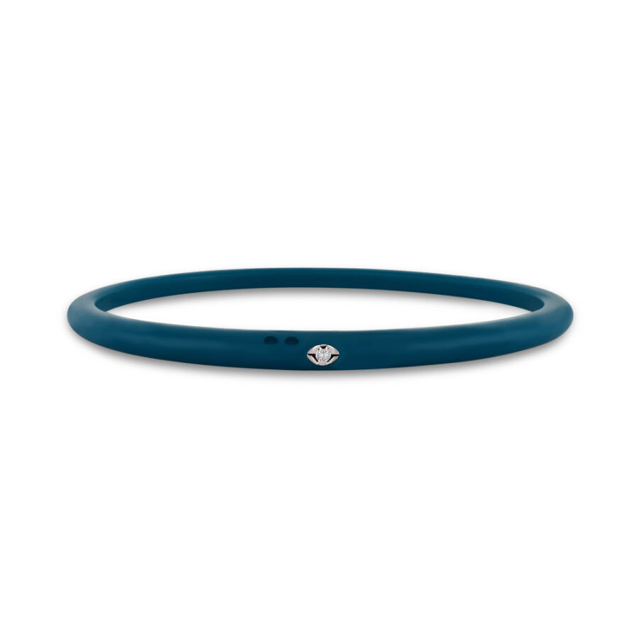 0.02 ct.Diamond Silicon Bracelet - 1