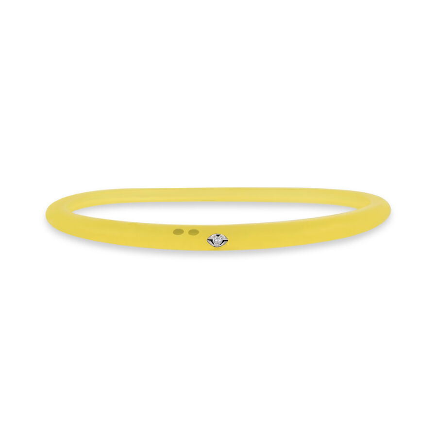 0.02 ct.Diamond Silicon Bracelet - 1